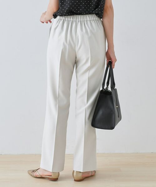 INDIVI / インディヴィ パンツ | 【きれいめ/ウエストゴム】ストレートラインパンツ | 詳細3