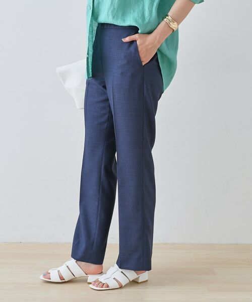 INDIVI / インディヴィ パンツ | 【きれいめ/ウエストゴム】ストレートラインパンツ | 詳細6