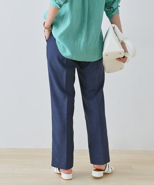 INDIVI / インディヴィ パンツ | 【きれいめ/ウエストゴム】ストレートラインパンツ | 詳細7