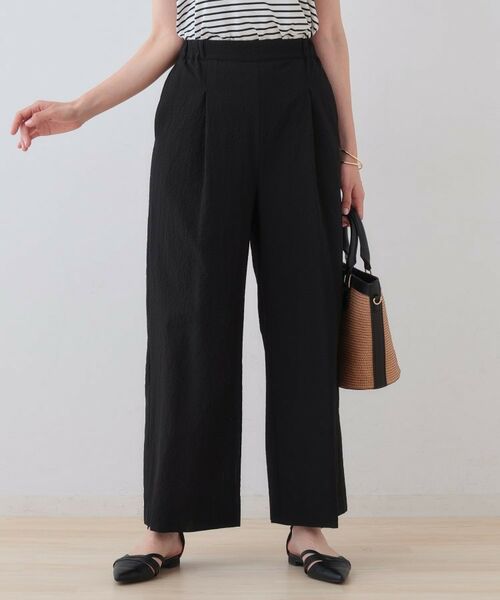 INDIVI / インディヴィ パンツ | 【SETUP可能/涼しい】リラックスパンツ(ブラック(019))