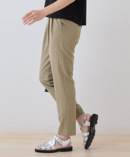INDIVI / インディヴィ ショート・ハーフ・半端丈パンツ | 【シワになりにくい】コットンライクテーパードパンツ | 詳細10