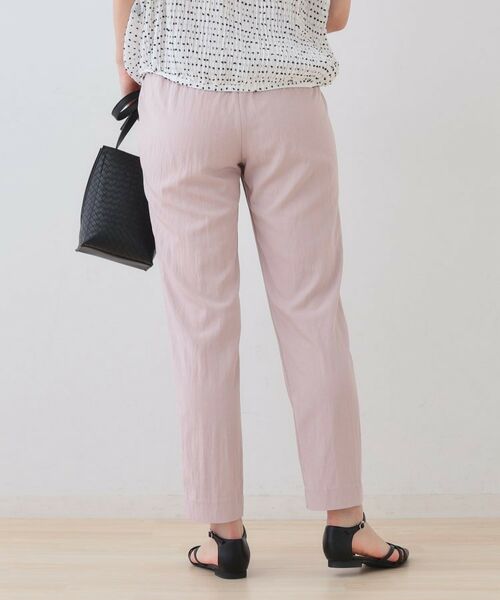INDIVI / インディヴィ ショート・ハーフ・半端丈パンツ | 【シワになりにくい】コットンライクテーパードパンツ | 詳細15