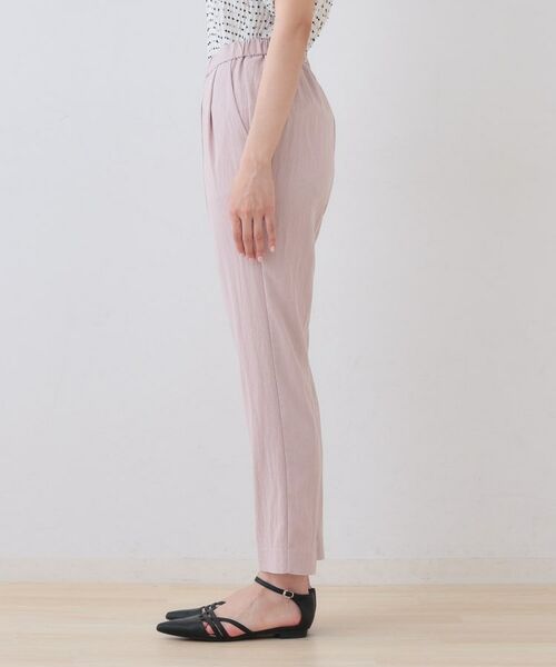 INDIVI / インディヴィ ショート・ハーフ・半端丈パンツ | 【シワになりにくい】コットンライクテーパードパンツ | 詳細19