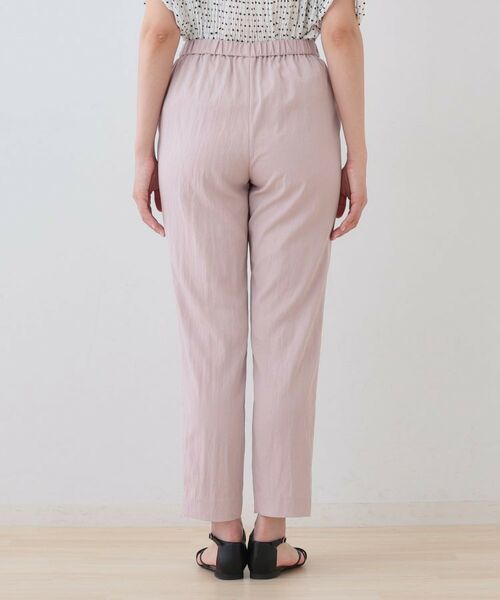 INDIVI / インディヴィ ショート・ハーフ・半端丈パンツ | 【シワになりにくい】コットンライクテーパードパンツ | 詳細20