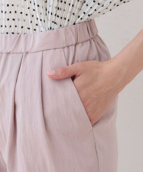 INDIVI / インディヴィ ショート・ハーフ・半端丈パンツ | 【シワになりにくい】コットンライクテーパードパンツ | 詳細22