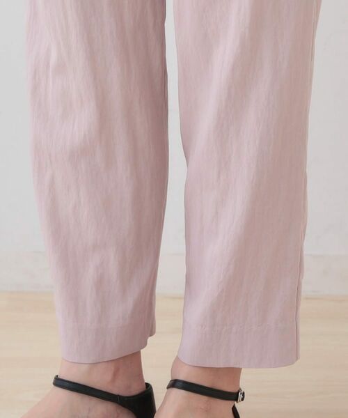 INDIVI / インディヴィ ショート・ハーフ・半端丈パンツ | 【シワになりにくい】コットンライクテーパードパンツ | 詳細23