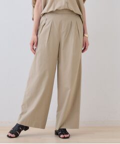 INDIVI / インディヴィ パンツ | 【SETUP可能/涼しい】コットンワイドパンツ