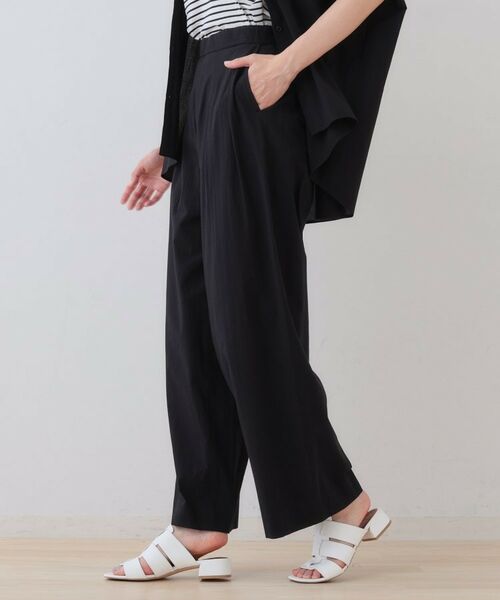 INDIVI / インディヴィ パンツ | 【SETUP可能/涼しい】コットンワイドパンツ | 詳細2