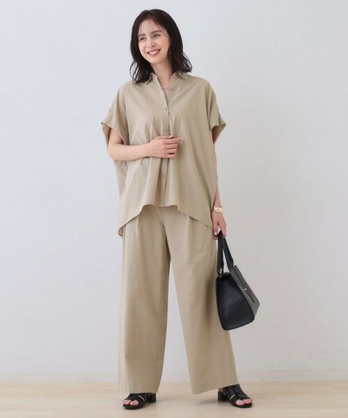 INDIVI / インディヴィ パンツ | 【SETUP可能/涼しい】コットンワイドパンツ | 詳細8