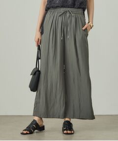 INDIVI / インディヴィ ショート・ハーフ・半端丈パンツ | ギャザーワイドパンツ