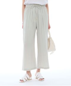 INDIVI / インディヴィ ショート・ハーフ・半端丈パンツ | ギャザーワイドパンツ