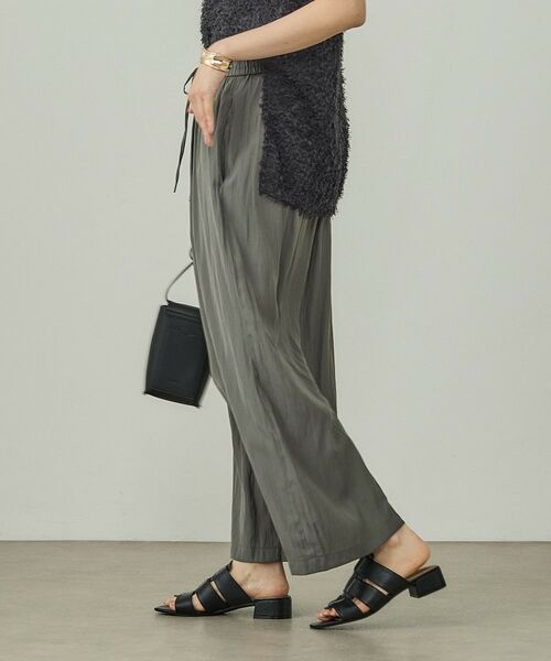 INDIVI / インディヴィ ショート・ハーフ・半端丈パンツ | ギャザーワイドパンツ | 詳細2