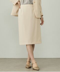 INDIVI / インディヴィ ミニ・ひざ丈スカート | 【洗える／UVケア】ストレッチ ストレートスカート