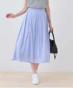 INDIVI / インディヴィ ロング・マキシ丈スカート | 【洗える／SETUP可能】シアータックフレアスカート