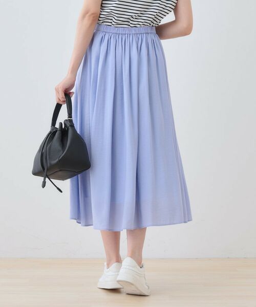 INDIVI / インディヴィ ロング・マキシ丈スカート | 【洗える/SETUP可能】シアータックフレアスカート | 詳細10