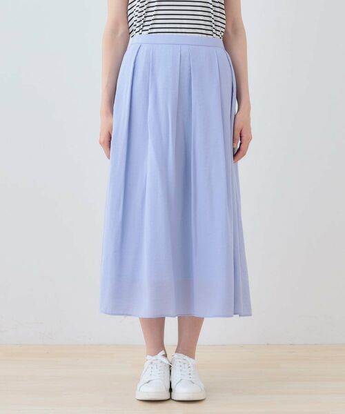 INDIVI / インディヴィ ロング・マキシ丈スカート | 【洗える/SETUP可能】シアータックフレアスカート | 詳細14