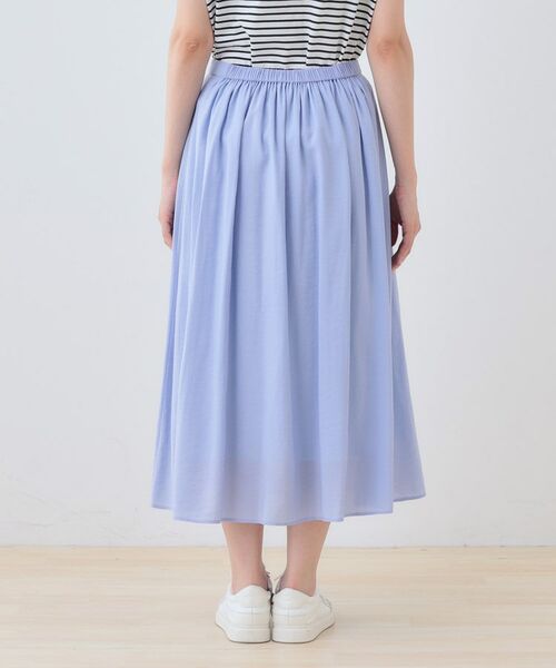 INDIVI / インディヴィ ロング・マキシ丈スカート | 【洗える/SETUP可能】シアータックフレアスカート | 詳細16