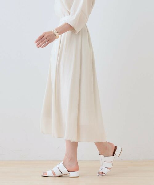 INDIVI / インディヴィ ロング・マキシ丈スカート | 【洗える/SETUP可能】シアータックフレアスカート | 詳細2