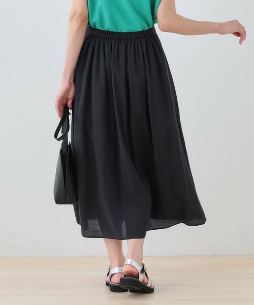 INDIVI / インディヴィ ロング・マキシ丈スカート | 【洗える/SETUP可能】シアータックフレアスカート | 詳細6