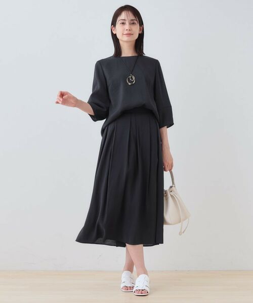 INDIVI / インディヴィ ロング・マキシ丈スカート | 【洗える/SETUP可能】シアータックフレアスカート | 詳細8