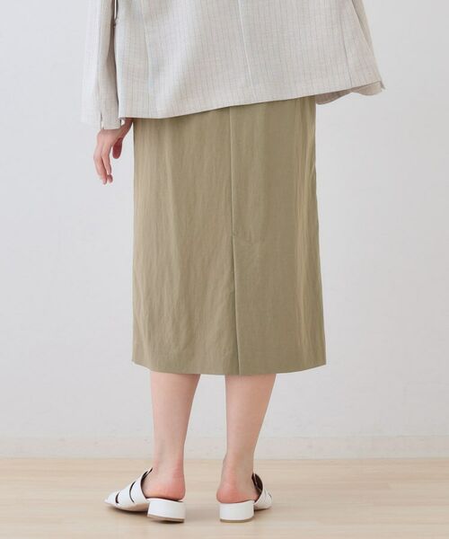 INDIVI / インディヴィ スカート | 【シワになりにくい】コットンライクストレートスカート | 詳細11