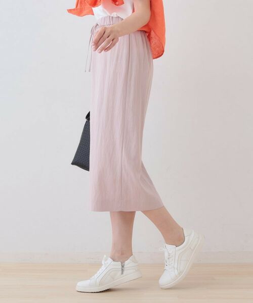 INDIVI / インディヴィ スカート | 【シワになりにくい】コットンライクストレートスカート | 詳細14