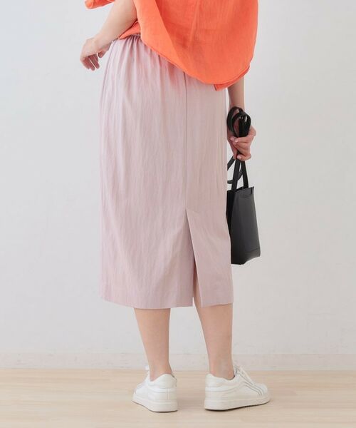 INDIVI / インディヴィ スカート | 【シワになりにくい】コットンライクストレートスカート | 詳細15