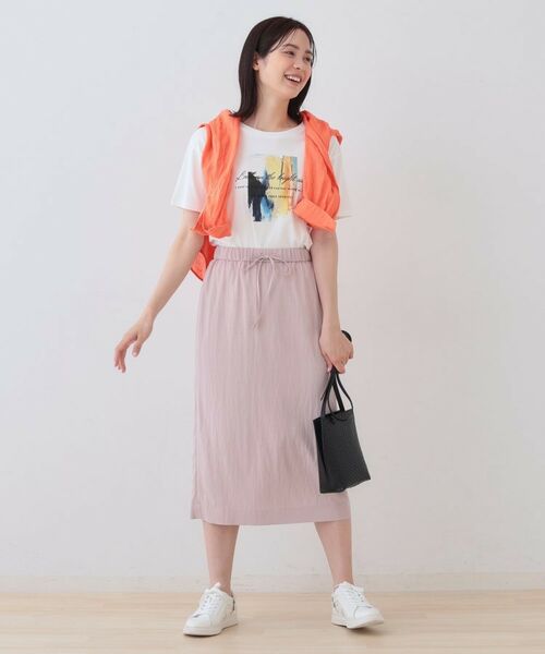 INDIVI / インディヴィ スカート | 【シワになりにくい】コットンライクストレートスカート | 詳細16