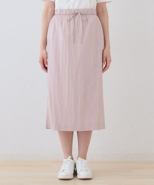 INDIVI / インディヴィ スカート | 【シワになりにくい】コットンライクストレートスカート | 詳細18
