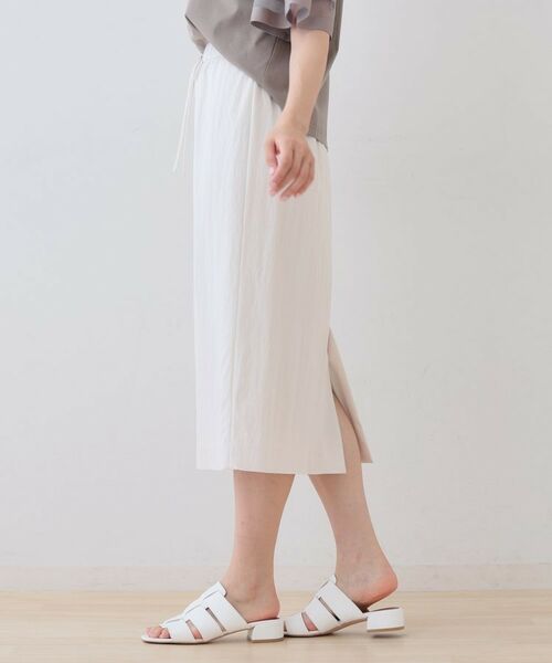 INDIVI / インディヴィ スカート | 【シワになりにくい】コットンライクストレートスカート | 詳細2