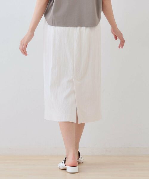 INDIVI / インディヴィ スカート | 【シワになりにくい】コットンライクストレートスカート | 詳細3