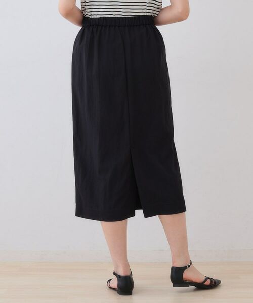 INDIVI / インディヴィ スカート | 【シワになりにくい】コットンライクストレートスカート | 詳細7