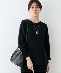 INDIVI / インディヴィ シャツ・ブラウス | 【洗える／SETUP可能】ペプラムブラウス