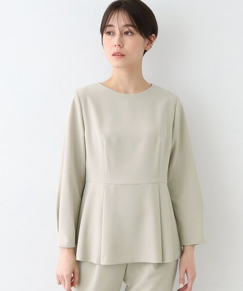 INDIVI / インディヴィ シャツ・ブラウス | 【洗える/SETUP可能】ペプラムブラウス | 詳細10