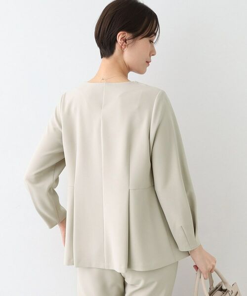 INDIVI / インディヴィ シャツ・ブラウス | 【洗える/SETUP可能】ペプラムブラウス | 詳細7