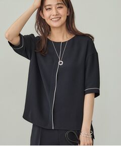 INDIVI / インディヴィ シャツ・ブラウス | 【UVケア／吸水速乾】サテンラインブラウス