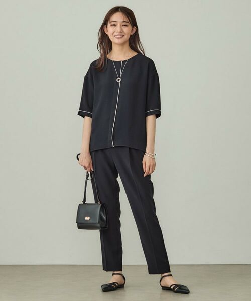 INDIVI / インディヴィ シャツ・ブラウス | 【UVケア/吸水速乾】サテンラインブラウス | 詳細12