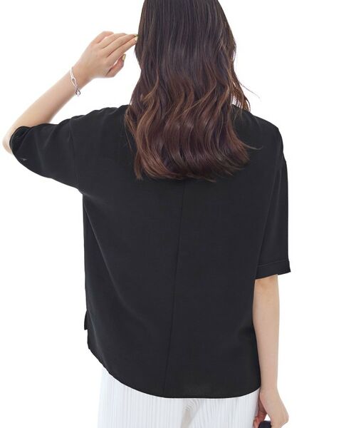 INDIVI / インディヴィ シャツ・ブラウス | 【UVケア/吸水速乾】サテンラインブラウス | 詳細3