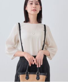 INDIVI / インディヴィ シャツ・ブラウス | 【洗える／SETUP可能】袖コンシャスシアーブラウス