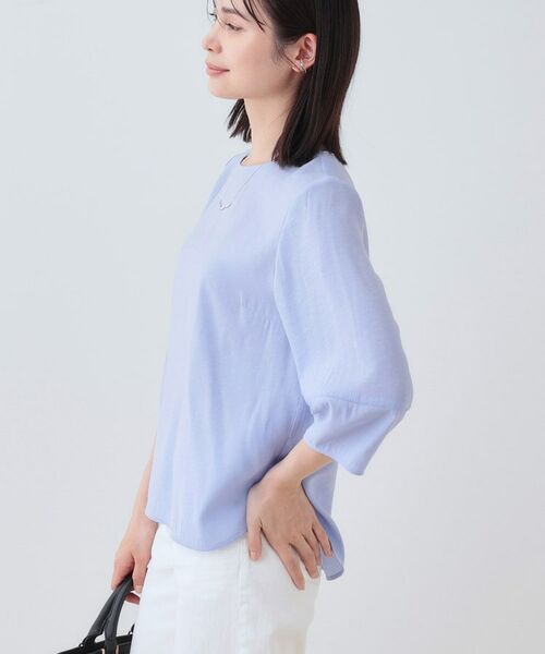 INDIVI / インディヴィ シャツ・ブラウス | 【洗える/SETUP可能】袖コンシャスシアーブラウス | 詳細10