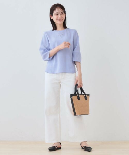 INDIVI / インディヴィ シャツ・ブラウス | 【洗える/SETUP可能】袖コンシャスシアーブラウス | 詳細11