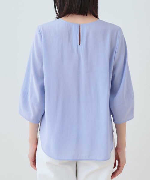 INDIVI / インディヴィ シャツ・ブラウス | 【洗える/SETUP可能】袖コンシャスシアーブラウス | 詳細16