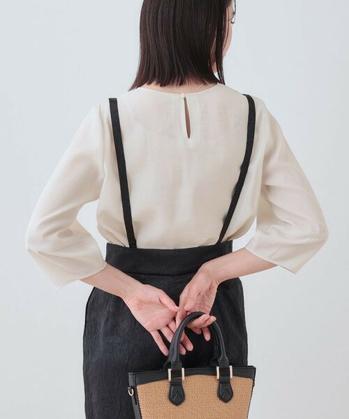 INDIVI / インディヴィ シャツ・ブラウス | 【洗える/SETUP可能】袖コンシャスシアーブラウス | 詳細2