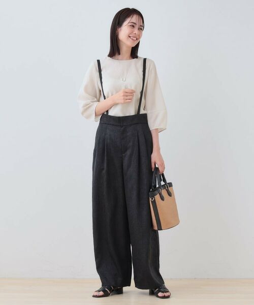 INDIVI / インディヴィ シャツ・ブラウス | 【洗える/SETUP可能】袖コンシャスシアーブラウス | 詳細3