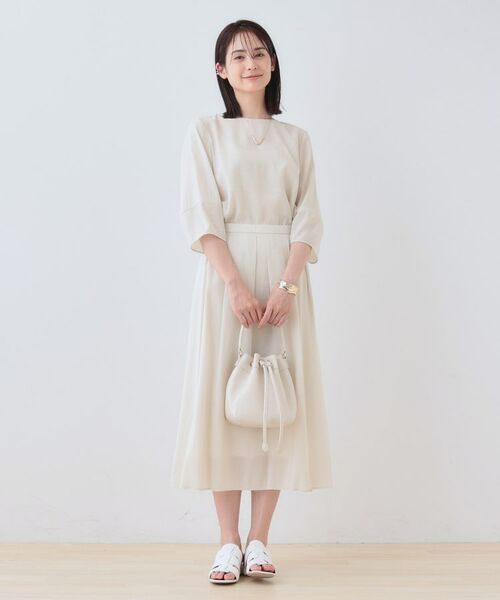 INDIVI / インディヴィ シャツ・ブラウス | 【洗える/SETUP可能】袖コンシャスシアーブラウス | 詳細4