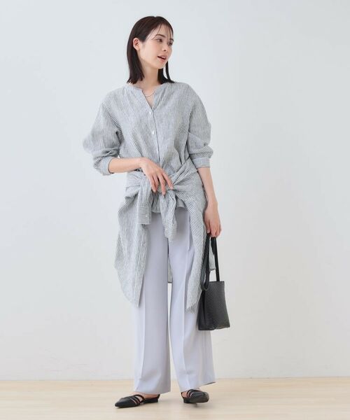 INDIVI / インディヴィ シャツ・ブラウス | 【洗える】フレンチリネンシャツ | 詳細12