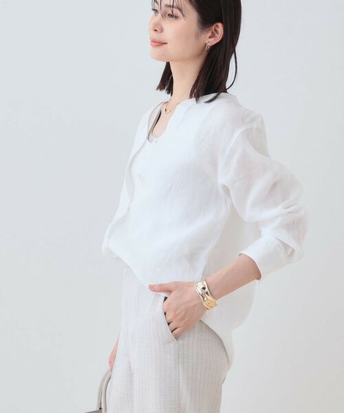 INDIVI / インディヴィ シャツ・ブラウス | 【洗える】フレンチリネンシャツ | 詳細2