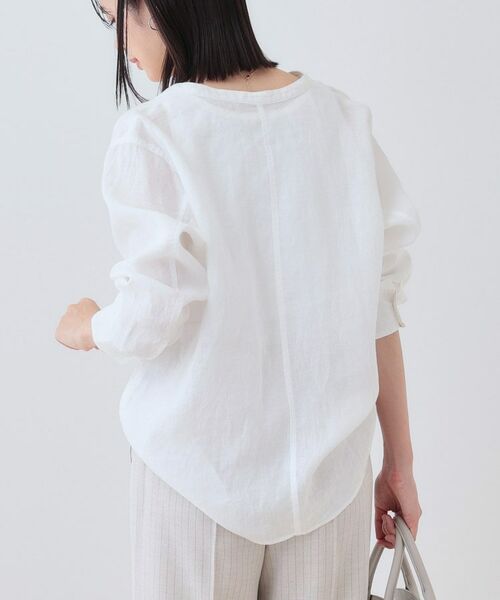 INDIVI / インディヴィ シャツ・ブラウス | 【洗える】フレンチリネンシャツ | 詳細3