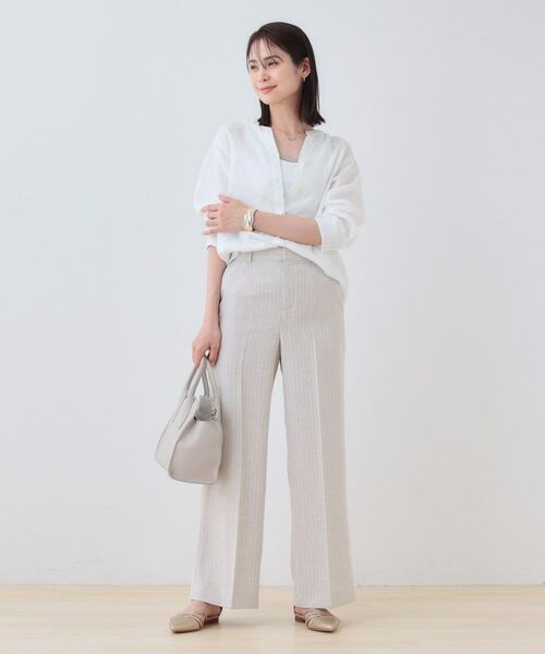 INDIVI / インディヴィ シャツ・ブラウス | 【洗える】フレンチリネンシャツ | 詳細4