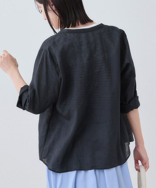 INDIVI / インディヴィ シャツ・ブラウス | 【洗える】フレンチリネンシャツ | 詳細7